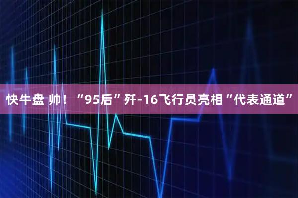 快牛盘 帅！“95后”歼-16飞行员亮相“代表通道”