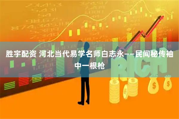 胜宇配资 河北当代易学名师白志永——民间秘传袖中一根枪
