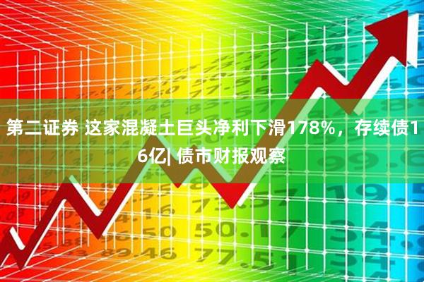第二证券 这家混凝土巨头净利下滑178%，存续债16亿| 债市财报观察