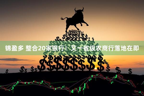 锦盈多 整合20家银行！又一省级农商行落地在即