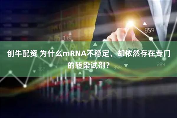 创牛配资 为什么mRNA不稳定，却依然存在专门的转染试剂？